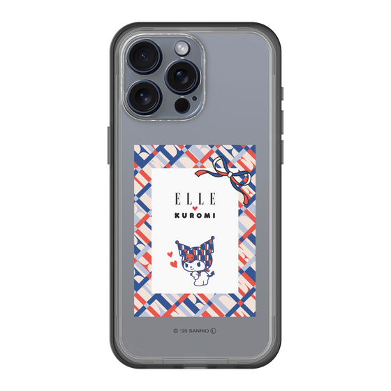スリムプロテクションプレミアムケース［ ELLE×マイメロディ＆クロミ - トリコロールカラーグラフィック2 ］