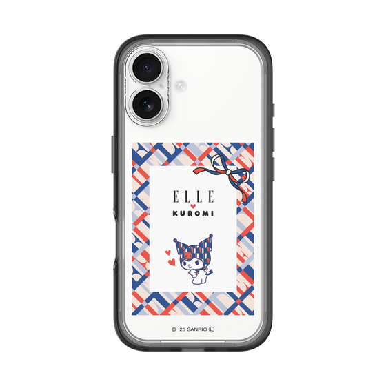 スリムプロテクションプレミアムケース［ ELLE×マイメロディ＆クロミ - トリコロールカラーグラフィック2 ］