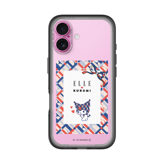 スリムプロテクションプレミアムケース［ ELLE×マイメロディ＆クロミ - トリコロールカラーグラフィック2 ］