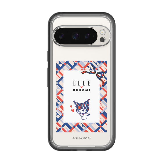 スリムプロテクションプレミアムケース［ ELLE×マイメロディ＆クロミ - トリコロールカラーグラフィック2 ］