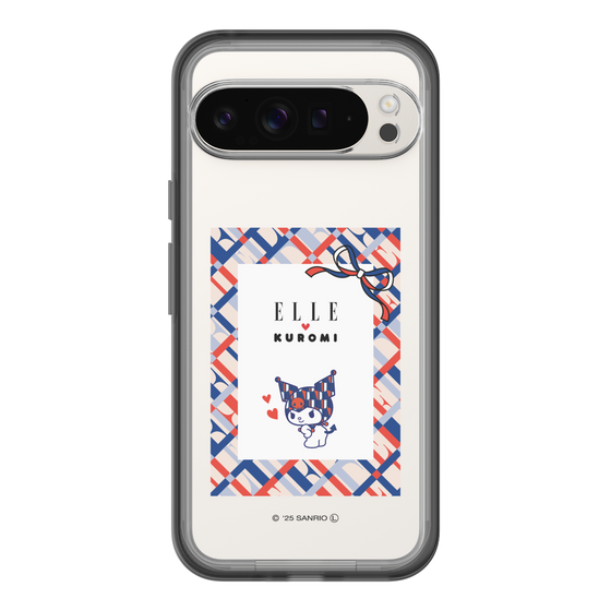 スリムプロテクションプレミアムケース［ ELLE×マイメロディ＆クロミ - トリコロールカラーグラフィック2 ］