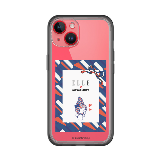 スリムプロテクションプレミアムケース［ ELLE×マイメロディ＆クロミ - トリコロールカラーグラフィック3 ］