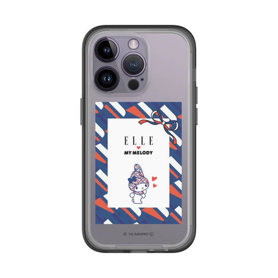 スリムプロテクションプレミアムケース［ ELLE×マイメロディ＆クロミ - トリコロールカラーグラフィック3 ］