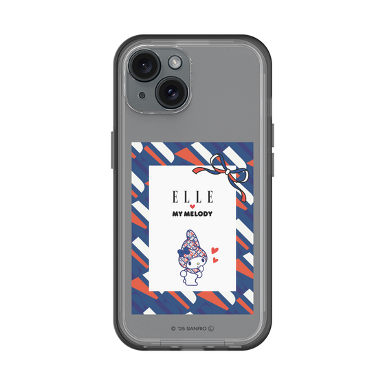 スリムプロテクションプレミアムケース［ ELLE×マイメロディ＆クロミ - トリコロールカラーグラフィック3 ］