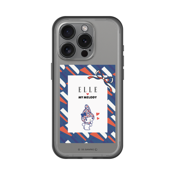 スリムプロテクションプレミアムケース［ ELLE×マイメロディ＆クロミ - トリコロールカラーグラフィック3 ］