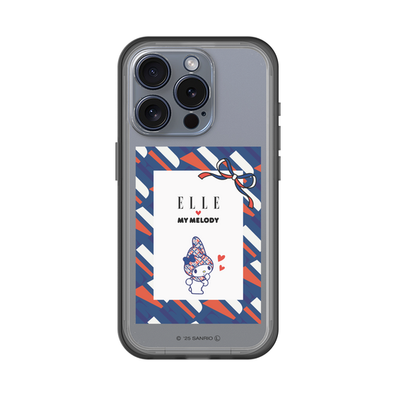 スリムプロテクションプレミアムケース［ ELLE×マイメロディ＆クロミ - トリコロールカラーグラフィック3 ］