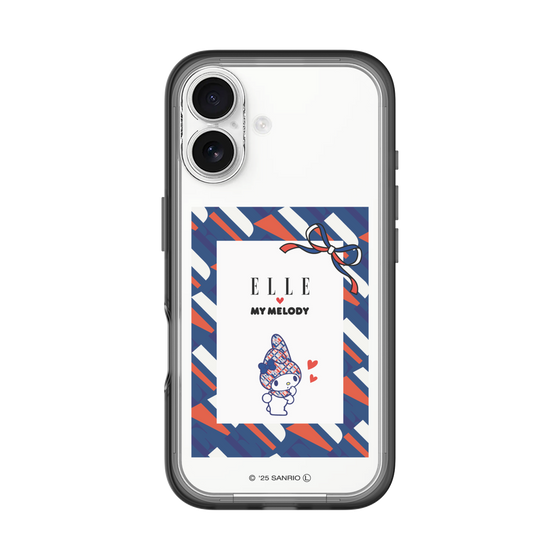 スリムプロテクションプレミアムケース［ ELLE×マイメロディ＆クロミ - トリコロールカラーグラフィック3 ］