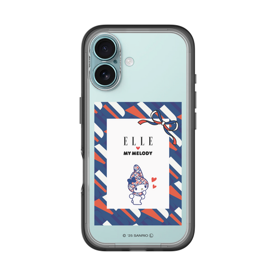 スリムプロテクションプレミアムケース［ ELLE×マイメロディ＆クロミ - トリコロールカラーグラフィック3 ］