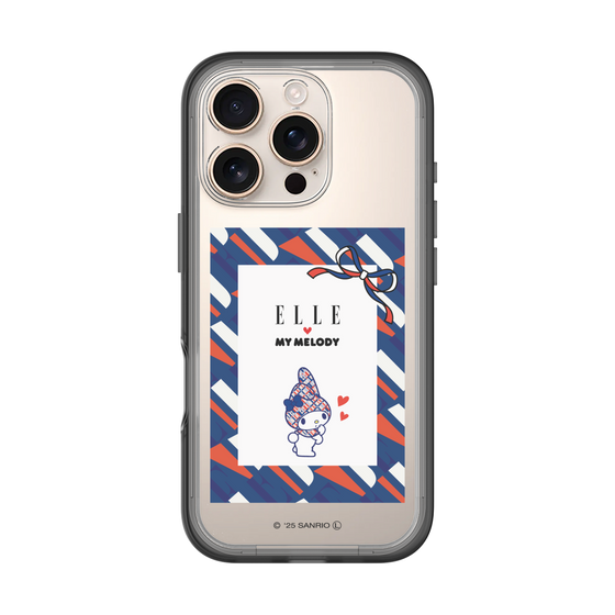 スリムプロテクションプレミアムケース［ ELLE×マイメロディ＆クロミ - トリコロールカラーグラフィック3 ］