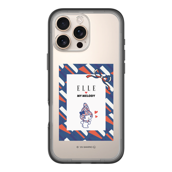 スリムプロテクションプレミアムケース［ ELLE×マイメロディ＆クロミ - トリコロールカラーグラフィック3 ］