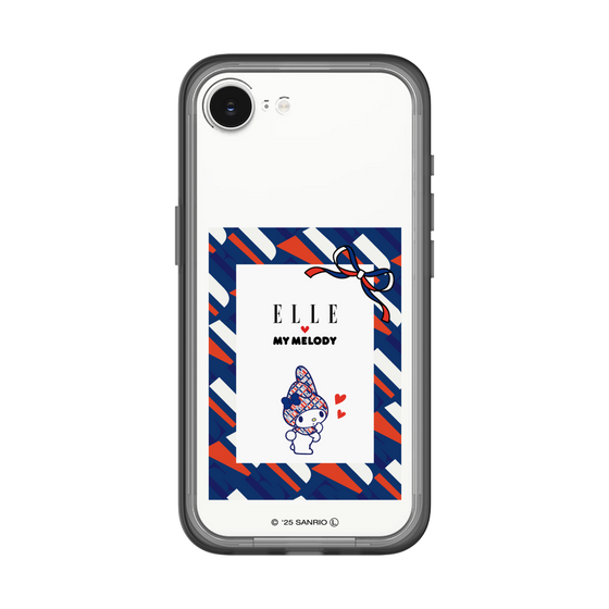 スリムプロテクションプレミアムケース［ ELLE×マイメロディ＆クロミ - トリコロールカラーグラフィック3 ］