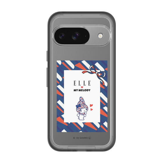 スリムプロテクションプレミアムケース［ ELLE×マイメロディ＆クロミ - トリコロールカラーグラフィック3 ］