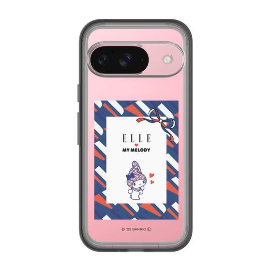 スリムプロテクションプレミアムケース［ ELLE×マイメロディ＆クロミ - トリコロールカラーグラフィック3 ］