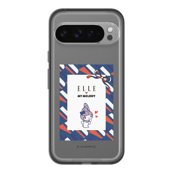 スリムプロテクションプレミアムケース［ ELLE×マイメロディ＆クロミ - トリコロールカラーグラフィック3 ］