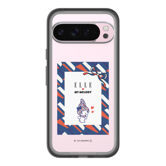 スリムプロテクションプレミアムケース［ ELLE×マイメロディ＆クロミ - トリコロールカラーグラフィック3 ］