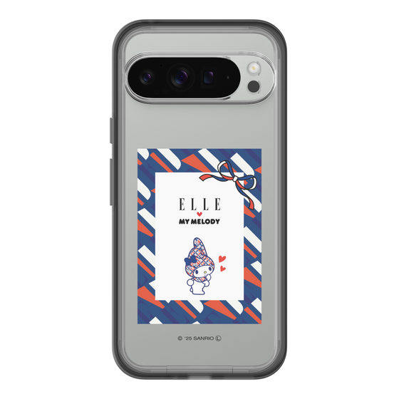 スリムプロテクションプレミアムケース［ ELLE×マイメロディ＆クロミ - トリコロールカラーグラフィック3 ］