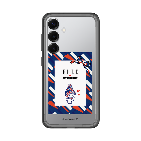 スリムプロテクションプレミアムケース［ ELLE×マイメロディ＆クロミ - トリコロールカラーグラフィック3 ］