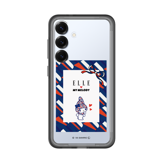 スリムプロテクションプレミアムケース［ ELLE×マイメロディ＆クロミ - トリコロールカラーグラフィック3 ］