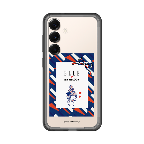 スリムプロテクションプレミアムケース［ ELLE×マイメロディ＆クロミ - トリコロールカラーグラフィック3 ］