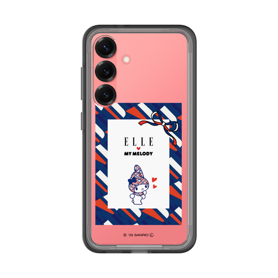 スリムプロテクションプレミアムケース［ ELLE×マイメロディ＆クロミ - トリコロールカラーグラフィック3 ］