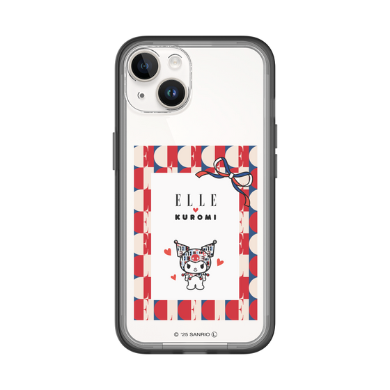 スリムプロテクションプレミアムケース［ ELLE×マイメロディ＆クロミ - トリコロールカラーグラフィック4 ］
