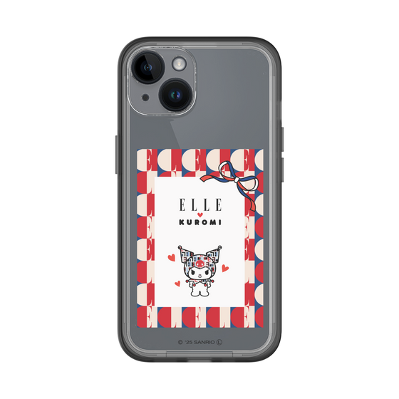 スリムプロテクションプレミアムケース［ ELLE×マイメロディ＆クロミ - トリコロールカラーグラフィック4 ］