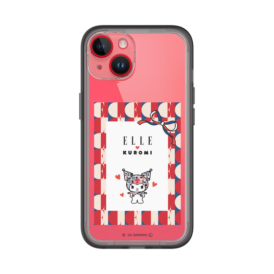 スリムプロテクションプレミアムケース［ ELLE×マイメロディ＆クロミ - トリコロールカラーグラフィック4 ］