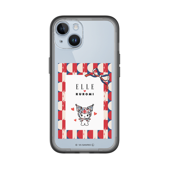 スリムプロテクションプレミアムケース［ ELLE×マイメロディ＆クロミ - トリコロールカラーグラフィック4 ］