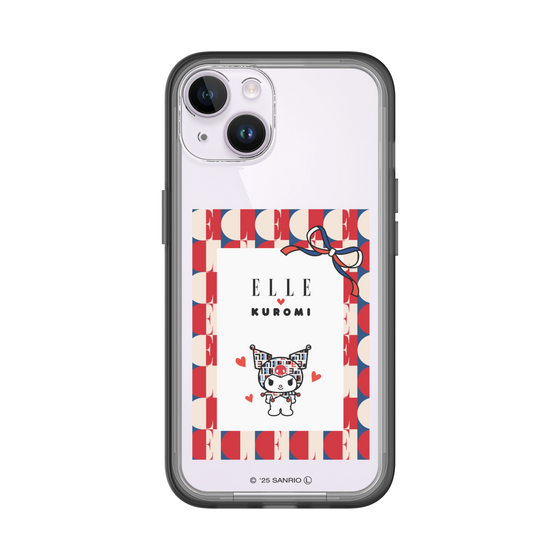 スリムプロテクションプレミアムケース［ ELLE×マイメロディ＆クロミ - トリコロールカラーグラフィック4 ］