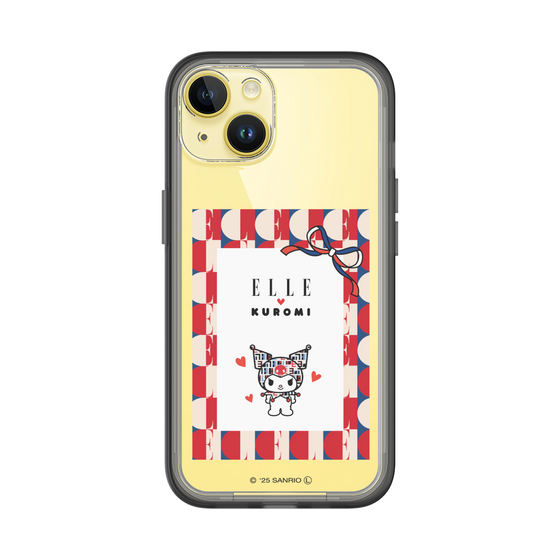 スリムプロテクションプレミアムケース［ ELLE×マイメロディ＆クロミ - トリコロールカラーグラフィック4 ］