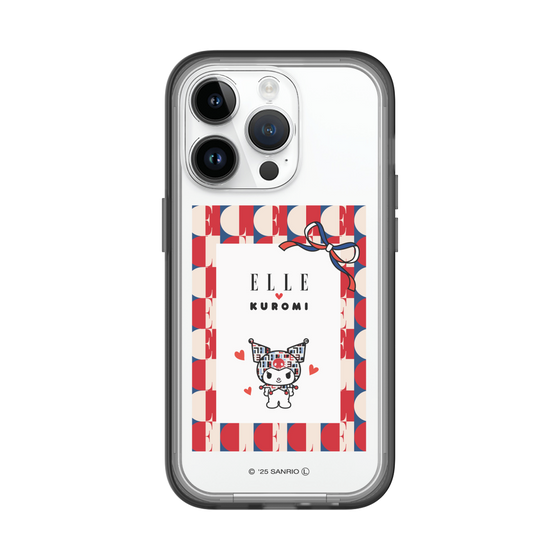スリムプロテクションプレミアムケース［ ELLE×マイメロディ＆クロミ - トリコロールカラーグラフィック4 ］