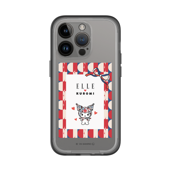 スリムプロテクションプレミアムケース［ ELLE×マイメロディ＆クロミ - トリコロールカラーグラフィック4 ］