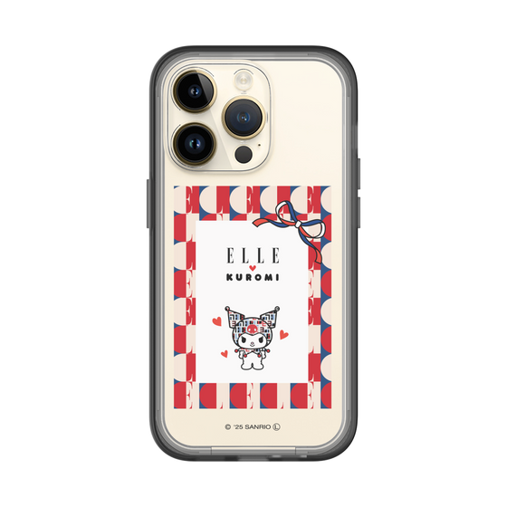 スリムプロテクションプレミアムケース［ ELLE×マイメロディ＆クロミ - トリコロールカラーグラフィック4 ］