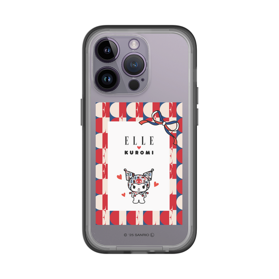 スリムプロテクションプレミアムケース［ ELLE×マイメロディ＆クロミ - トリコロールカラーグラフィック4 ］