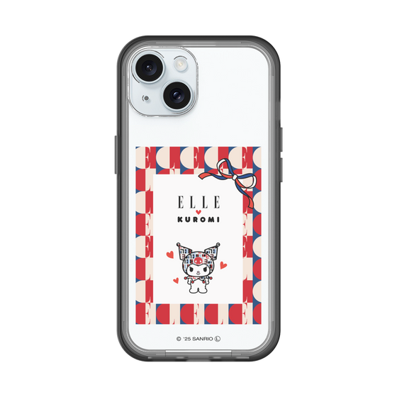 スリムプロテクションプレミアムケース［ ELLE×マイメロディ＆クロミ - トリコロールカラーグラフィック4 ］