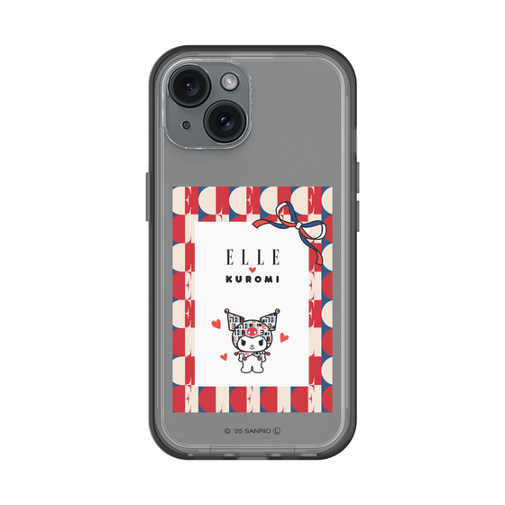 スリムプロテクションプレミアムケース［ ELLE×マイメロディ＆クロミ - トリコロールカラーグラフィック4 ］