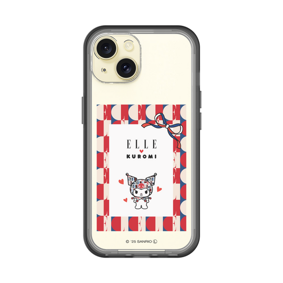 スリムプロテクションプレミアムケース［ ELLE×マイメロディ＆クロミ - トリコロールカラーグラフィック4 ］