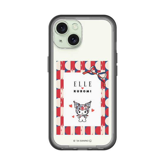 スリムプロテクションプレミアムケース［ ELLE×マイメロディ＆クロミ - トリコロールカラーグラフィック4 ］
