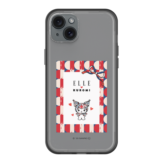 スリムプロテクションプレミアムケース［ ELLE×マイメロディ＆クロミ - トリコロールカラーグラフィック4 ］