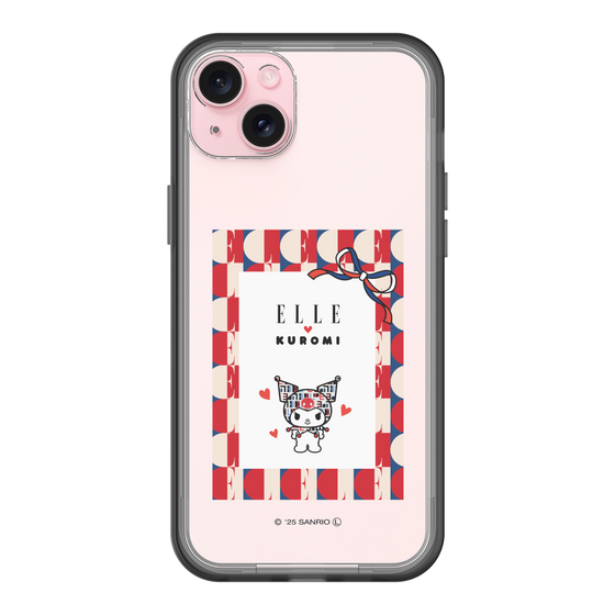 スリムプロテクションプレミアムケース［ ELLE×マイメロディ＆クロミ - トリコロールカラーグラフィック4 ］