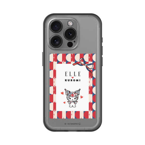 スリムプロテクションプレミアムケース［ ELLE×マイメロディ＆クロミ - トリコロールカラーグラフィック4 ］