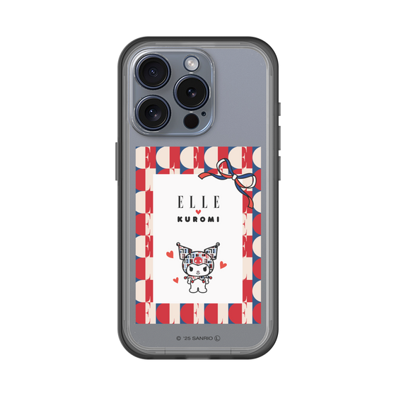 スリムプロテクションプレミアムケース［ ELLE×マイメロディ＆クロミ - トリコロールカラーグラフィック4 ］