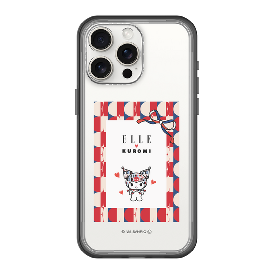 スリムプロテクションプレミアムケース［ ELLE×マイメロディ＆クロミ - トリコロールカラーグラフィック4 ］