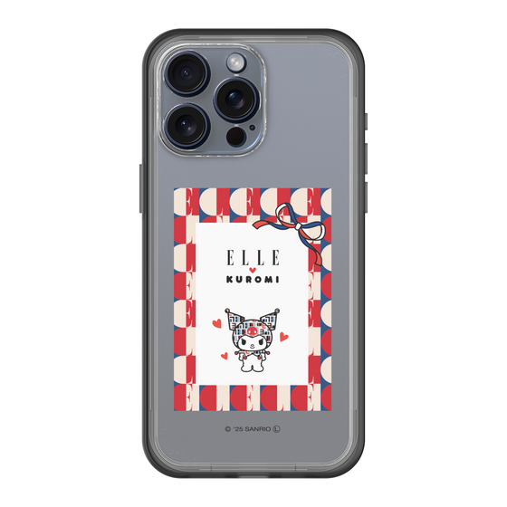 スリムプロテクションプレミアムケース［ ELLE×マイメロディ＆クロミ - トリコロールカラーグラフィック4 ］