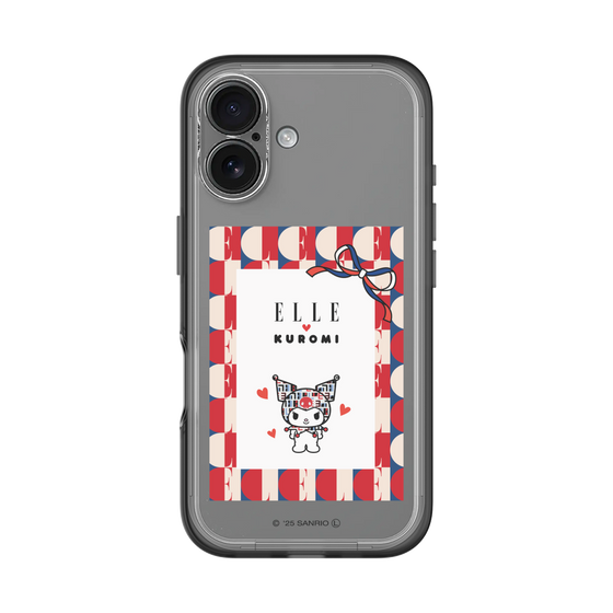 スリムプロテクションプレミアムケース［ ELLE×マイメロディ＆クロミ - トリコロールカラーグラフィック4 ］