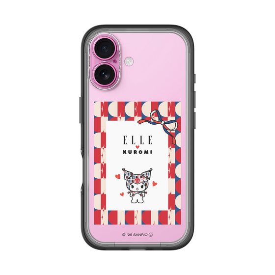 スリムプロテクションプレミアムケース［ ELLE×マイメロディ＆クロミ - トリコロールカラーグラフィック4 ］
