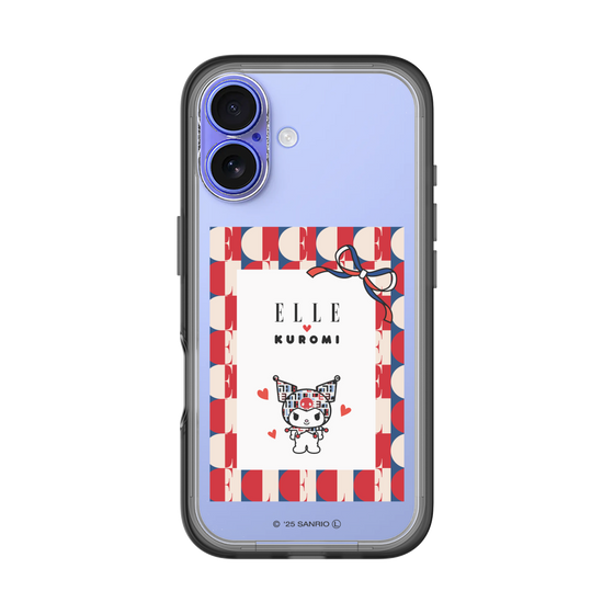スリムプロテクションプレミアムケース［ ELLE×マイメロディ＆クロミ - トリコロールカラーグラフィック4 ］