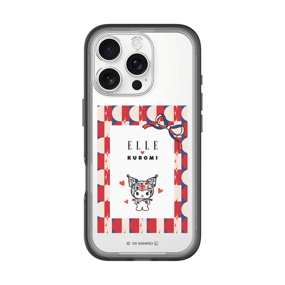 スリムプロテクションプレミアムケース［ ELLE×マイメロディ＆クロミ - トリコロールカラーグラフィック4 ］