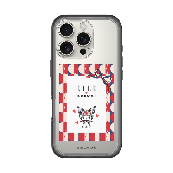 スリムプロテクションプレミアムケース［ ELLE×マイメロディ＆クロミ - トリコロールカラーグラフィック4 ］