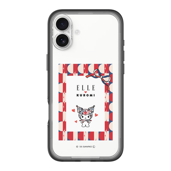 スリムプロテクションプレミアムケース［ ELLE×マイメロディ＆クロミ - トリコロールカラーグラフィック4 ］